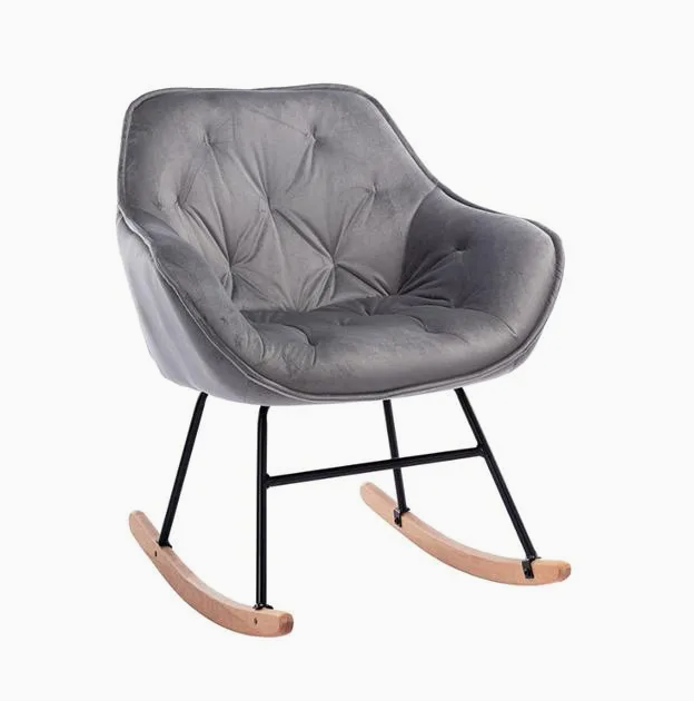 Modern Rocking Chair Accent Armchair – Comfortable Single Sofa for Adults & Elderly