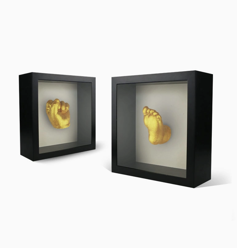 3D Shadow Box Picture Frame with Mat – Woodgrain DIY Display Frame for Wall & Tabletop Décor