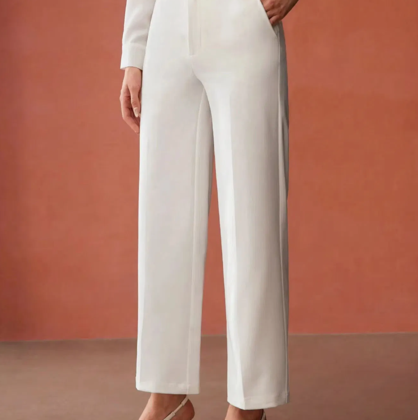 Women's Pleated Wide-Leg Sweatpants – High-Waisted Drawstring Palazzo Lounge Pants