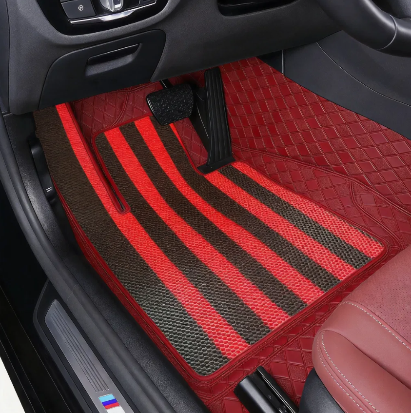 Luxury Diamond Custom Car Floor Mats – Anti-Slip PVC Automotive Floor Mat Set