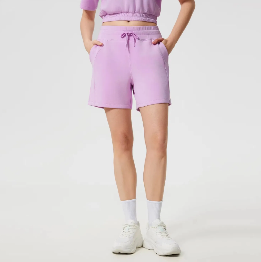 Women's Cotton Fleece Sweat Shorts – Comfortable Lounge, Workout & Casual Wear