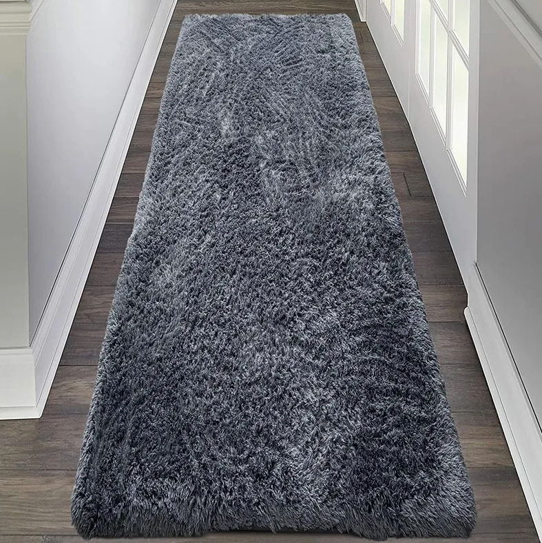 Aesthetic Fluffy Floor Mat – Thick Foam Carpet Hallway Runner Rug for Cozy Home Decor